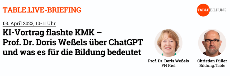KI-Vortrag flashte KMK – Prof. Dr. Doris Weßels über ChatGPT und was es für die Bildung bedeutet