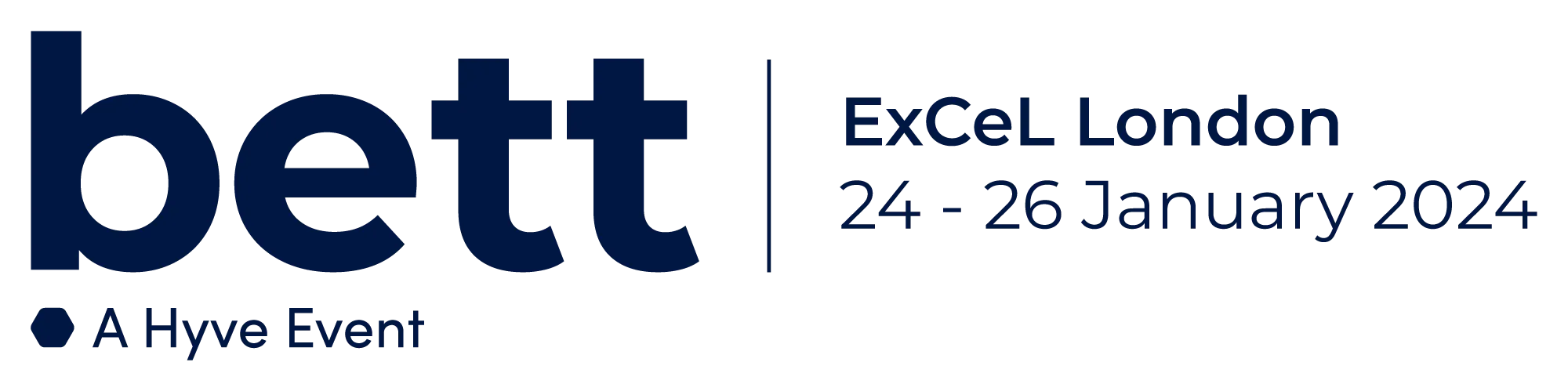 Logo bett ExCel London 2024