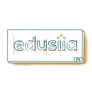 Eine gezeichnete Version des edusiia Logos