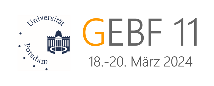 Logo GEBF 11 der Universität Potsdam