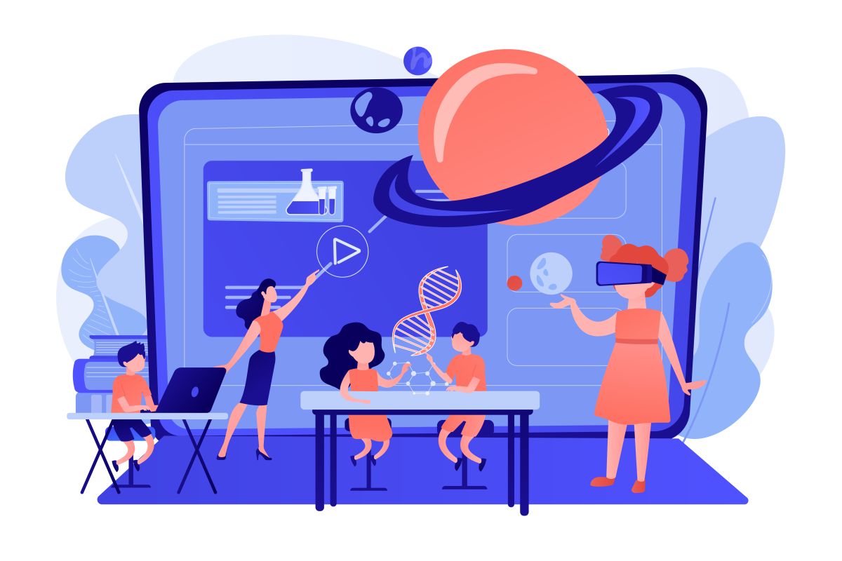 Eine spielerische Illustration zu MINT-Fächern