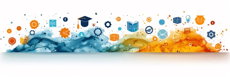 Abstrakte Darstellung eines Bildungsverlaufs