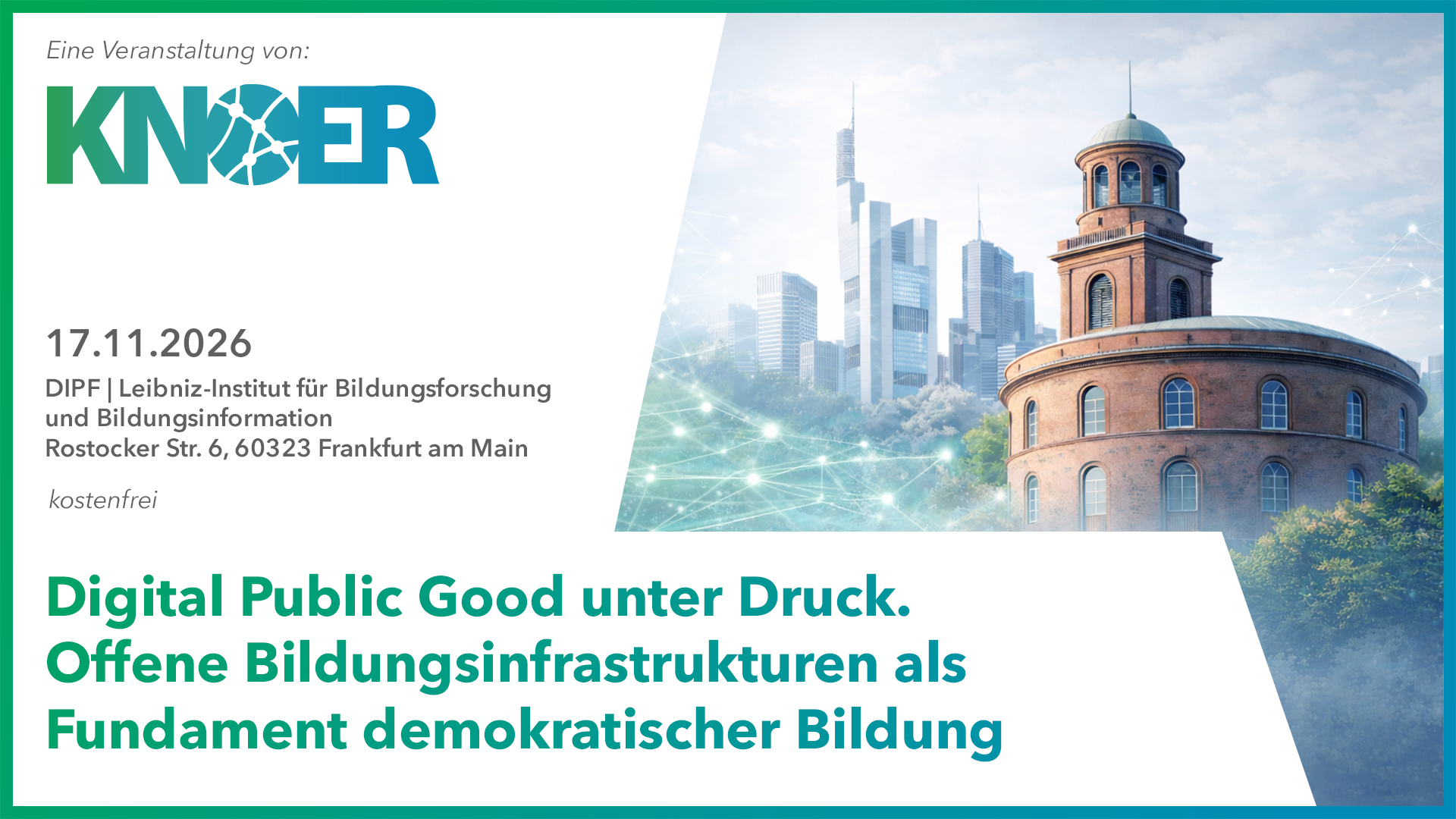 KNOER Digital Public Good unter Druck